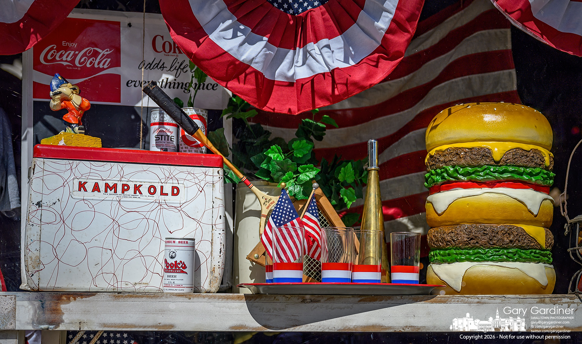 One of 250 flags in Westerville. (My Final Photo for June 19, 2026. Photo by Gary Gardiner)