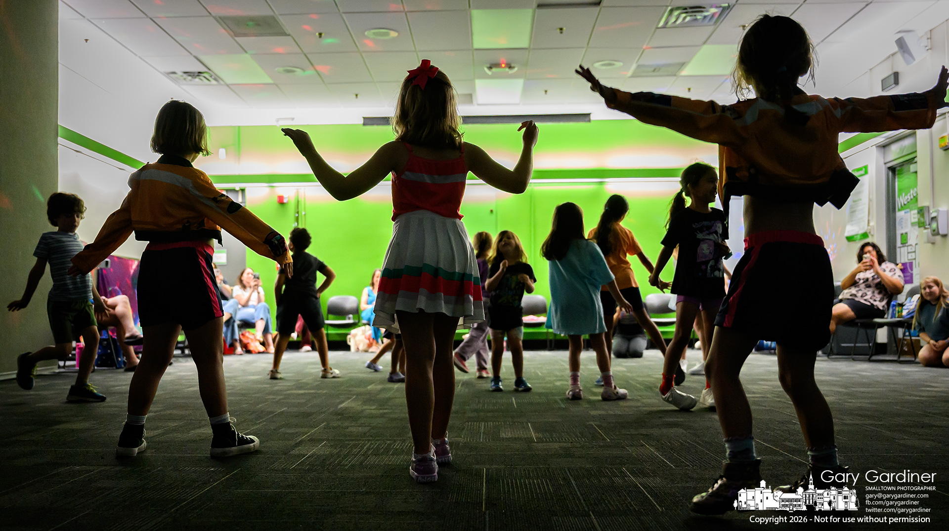 Young dancers perform for their parents, showing their prowess after learning moves to a K-Pop song at the Westerville Library. (My Final Photo for June 26, 2026. Photo by Gary Gardiner)