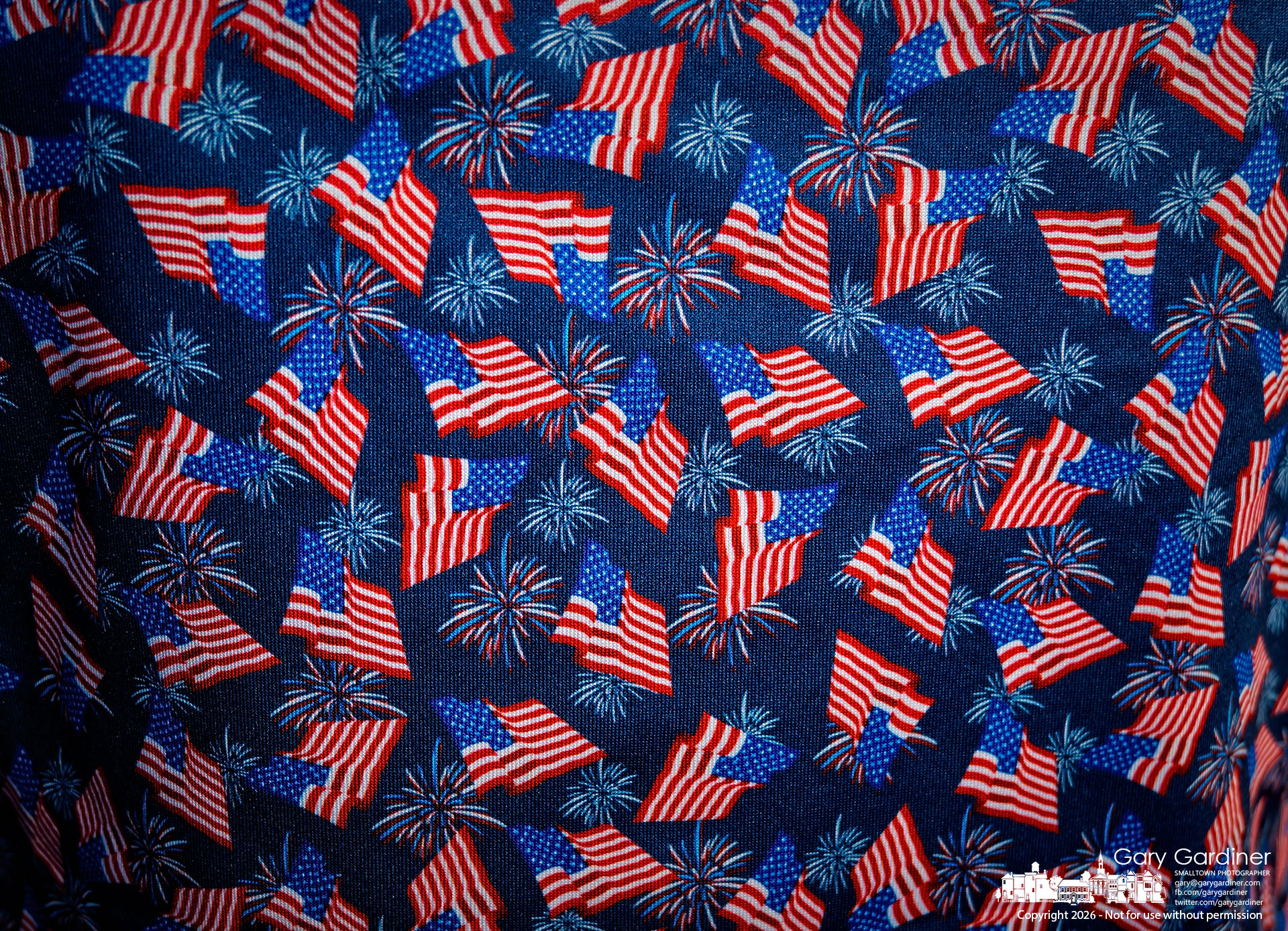 One of 250 flags in Westerville. (My Final Photo for July 2, 2026.Photo by Gary Gardiner)