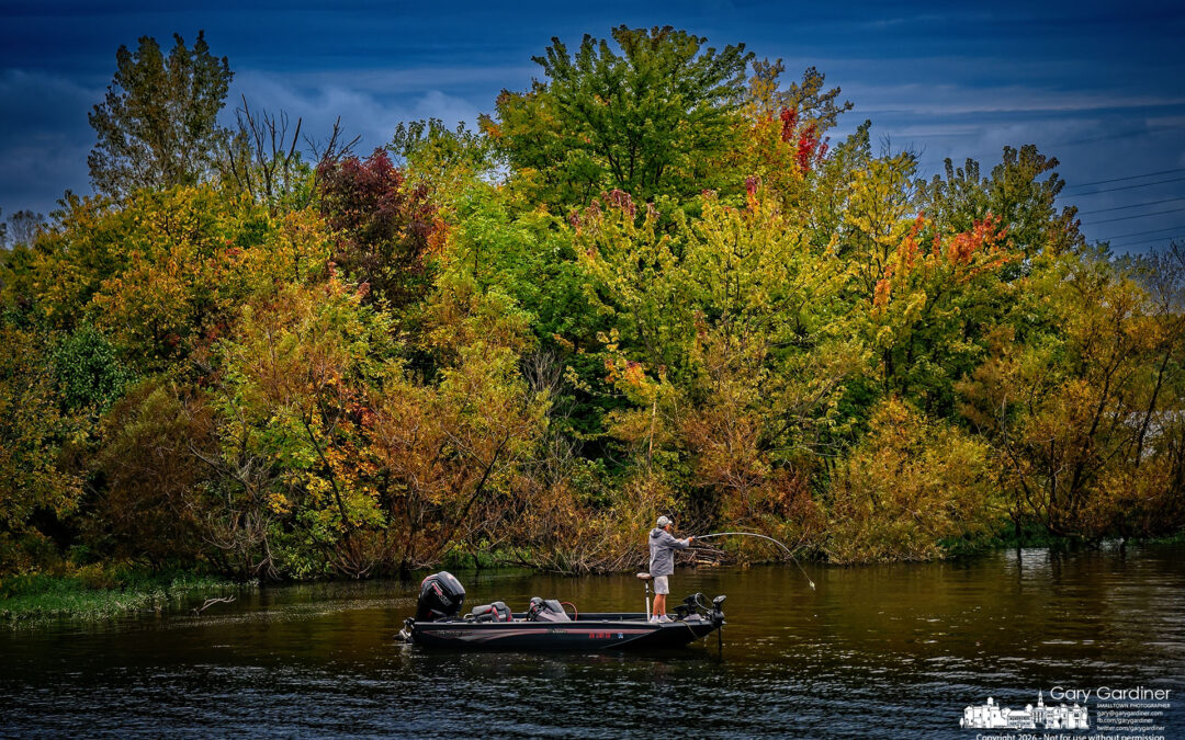 Fishing Along the Fall Shoreline