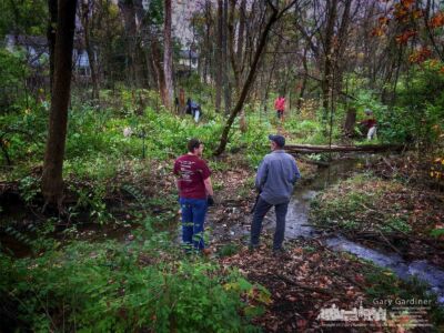 MAD Scientist's Mark Dilley, right, works with volunteers clearing invasive species plants, trees, and shrubs from Boyer Nature Preserve in Westerville. My Final Photo for Oct.29, 2017. MAD Scientist's Mark Dilley, right, works with volunteers clearing invasive species plants, trees, and shrubs from Boyer Nature Preserve in Westerville. My Final Photo for Oct.29, 2017.