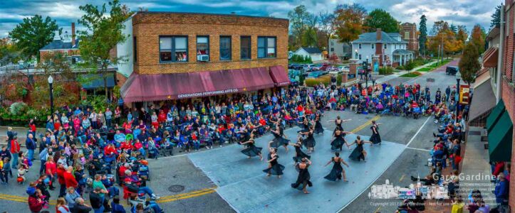 Parents and friends encircle West College in front of Generations to watch dancers perform for the last Friday night event of the year. My Final Photo for Oct. 27, 2017. Parents and friends encircle West College in front of Generations to watch dancers perform for the last Friday night event of the year. My final Photo for Oct. 27, 2017.