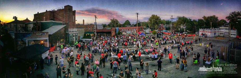 The crowd begins to arrive for Uptown Untapped in Uptown Westerville where streets and parking lots were closed for a beer fest in the home of the Anti-Saloon League. My Final Photo for Oct. 14, 2017. The crowd begins to arrive for Uptown Untapped in Uptown Westerville where streets and parking lots were closed for a beer fest in the home of the Anti-Saloon League. My Final Photo for Oct. 14, 2017.