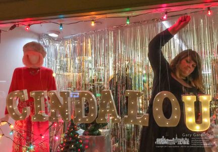 Cinda Lou Shop in Uptown gets a new window treatment that helps prospective shoppers know exactly where they are. My Final Photo for Nov. 14, 2017. Cinda Lou Shop in Uptown gets a new window treatment that helps prospective shoppers know exactly where they are. My Final Photo for Nov. 14, 2017.